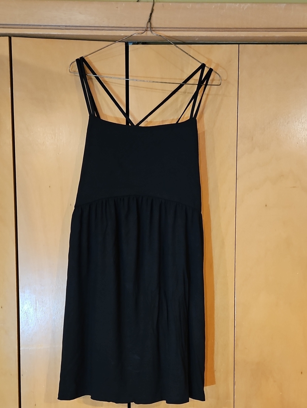 Old Navy Black Strappy Mini Dress